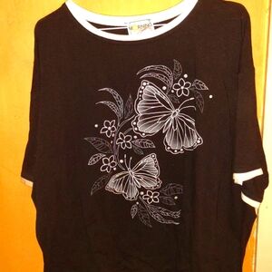 Morning Glory Butterfly Blouse
